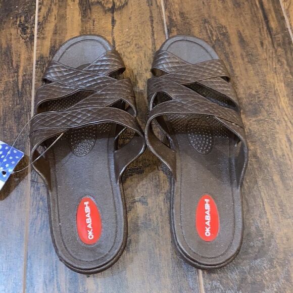 OKABASHI Cross Strap Sandals - Picture 5 of 8